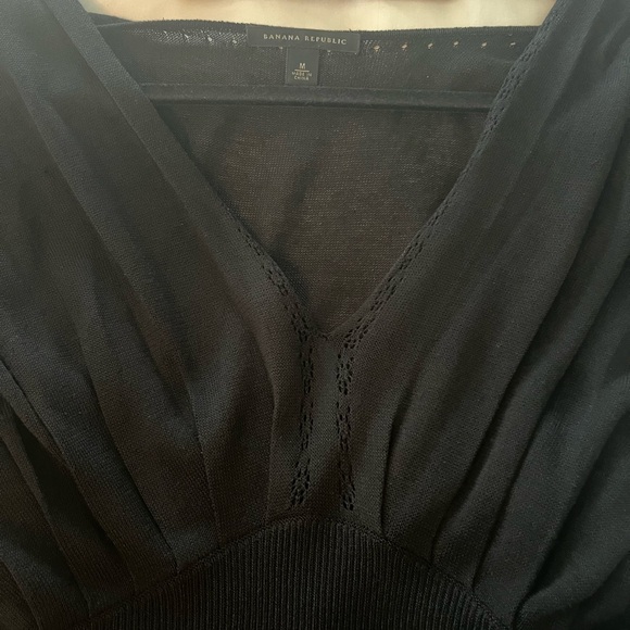 Banana Republic Silk Knit Black Dress - Picture 9 of 11